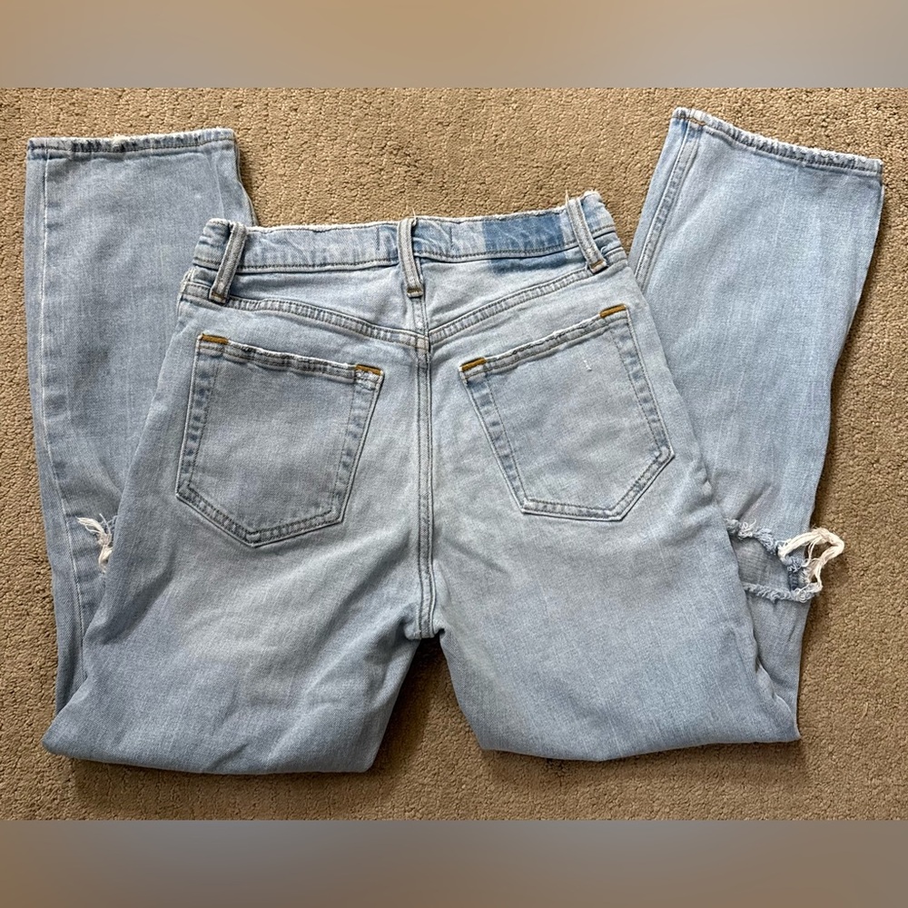 Abercrombie & Fitch Ankle Straight Ultra High Rise Jeans SZ 4/27 - Picture 4 of 4